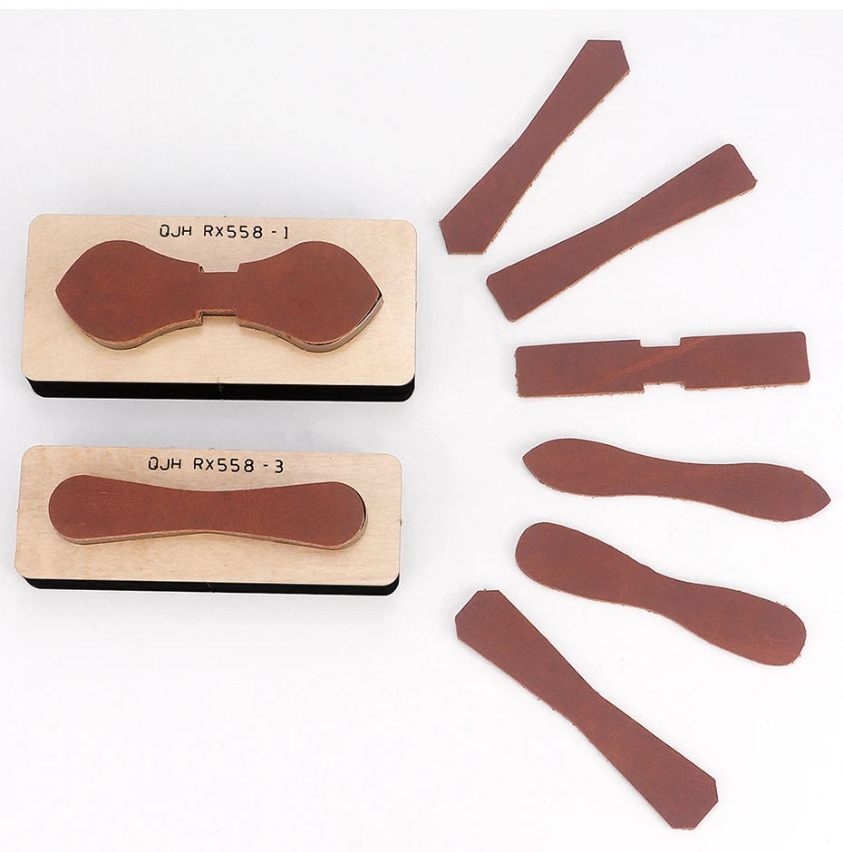 QJH Zipper Leather Cutting Die Cut Mold, Leather Punch Die Set, Leather Crafts Kraft Tool, Handmade Cutters - Bag Zipper Pullers