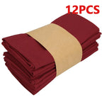 Table Cloth Napkins Durable Polyester Thicken Placemat Reusable for Kitchen Dining  Wedding Decoration 16inch*16inch