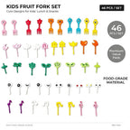 Kids Lunch Bento Box Accessories with Silicone Cupcake Liners for Baking and Small Animal Food Toothpicks Fruit Forks