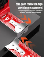 5M Tape Measure Retractable Red High-precision 3M 7.5M Measuring Tape Thickened Wear-resistant Tape Practical Measuring Tools