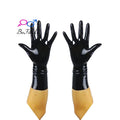 Chlorinate Latex Gloves Short Mittens Seamless Five-Finger Design New Chlorination 3D Version for Enhanced Protection