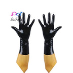 Chlorinate Latex Gloves Short Mittens Seamless Five-Finger Design New Chlorination 3D Version for Enhanced Protection
