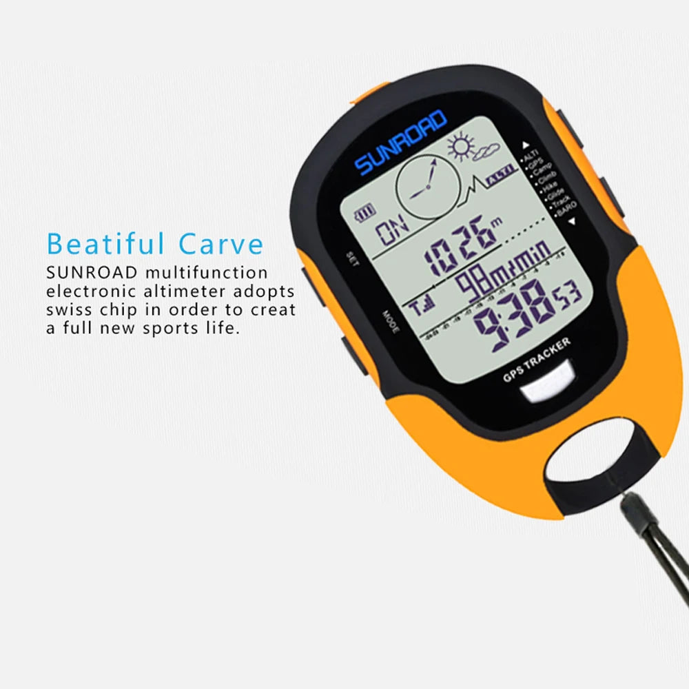 Portable Digital Altimeter Barometer Compass Locator Handheld GPS Navigation Receiver For Outdoor Camping Hiking Fishing Climb