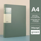 Hot Classic Style 20/30/40/60 Pages Thick Side-in Type Display Book Waterproof Large Specifications Test Paper Storage Folder