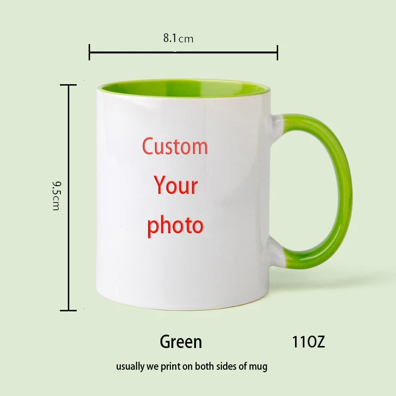 Personalized Your Photo Mug, Custom NAME Logo TEXT Cup, Customize Coffee Mugs, Tea Cups, Mothers Day, Wedding Surprised Gift