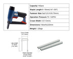 21Ga Air Upholstery Stapler Gun 8016-429 Pneumatic Nailer Long Nose 12.8mm Width Fine Wire Nail Gun Woodworking Tools