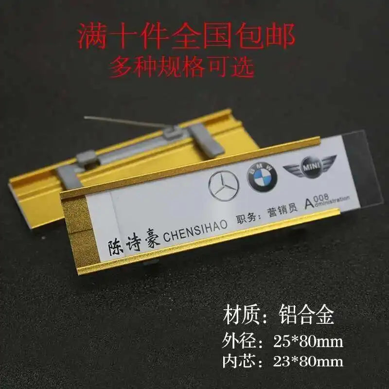 Name Badge Wholesaler Brooch Magnets Metal  Fastener Brooch Holder Card Name Tag