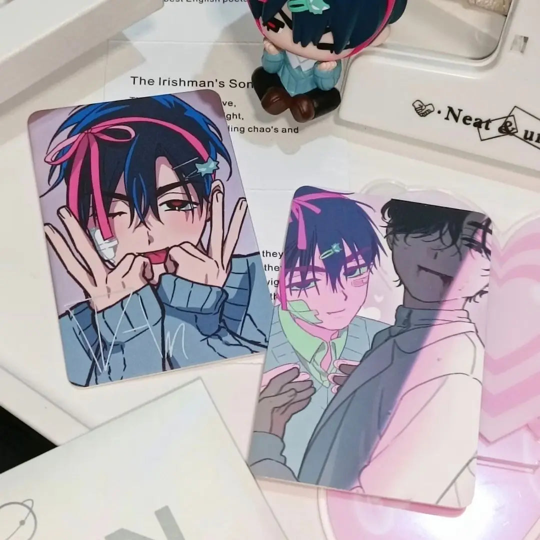 2Pcs/Set 2026 Alien Stage TV Anime Card Ivan Till Cosplay Rounded Corners LOMO Card Postcard Christmas Gifts Girls