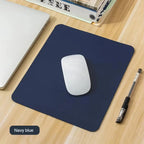 Small Mouse Pad Non-Slip Waterproof Desk Mat, Portable PU Leather Computer Pad for Office Gaming Laptop, Anti-Scratch Mousepad