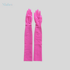 Stylish Unisex Latex Long Gloves - Durable, Natural Material, Versatile Use