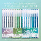 105Color Hand Account Gel Pen Languo Morandi Retro Pen Large-Capacity Color Handbook Pen For Student Painting Graffiti Writting