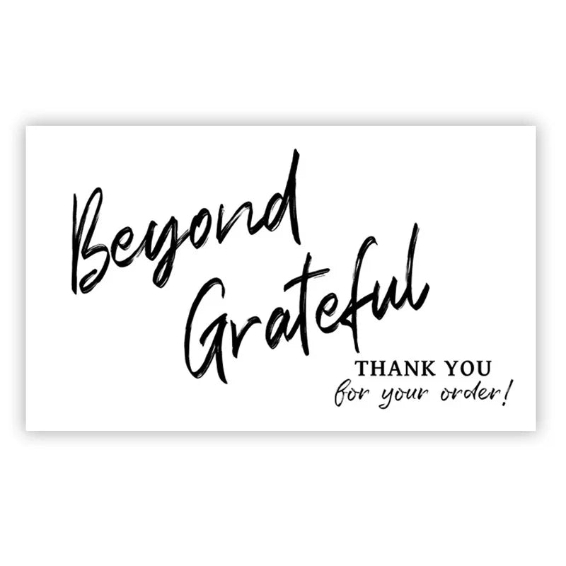 50pcs Thank You For Your Order Card Custom Write Your Business Card Small Business Gifts Decoration Goods Follow Card