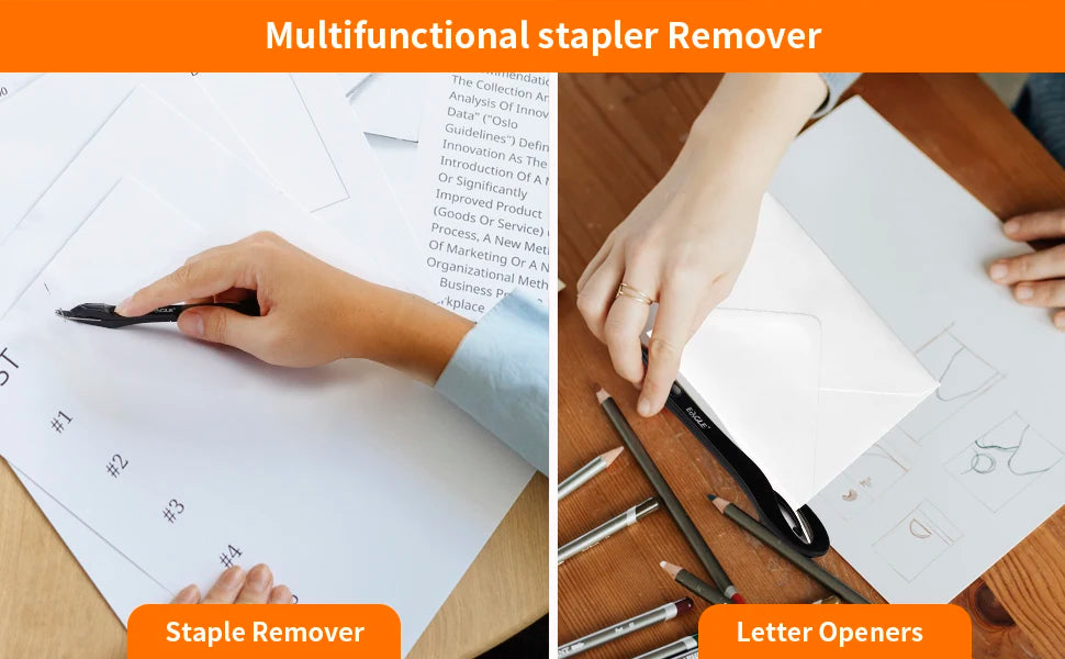 Eagle Letter Opener Envelope Mail Slitter，With Staple Remover， Safe Cutter Box Opener For Home Office Envelope