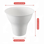 20Pcs Snow Cone Paper Cups, 300ml Disposable Cups for Snack Ice Cream Food Desserts, Party Drinking Wedding Picnic Supplies
