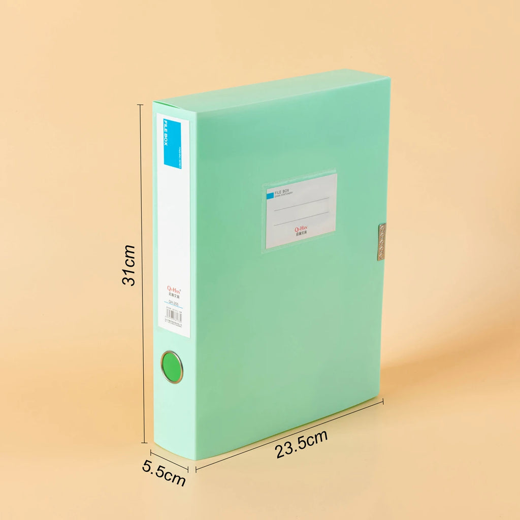 Morandi file box, A4 folder, file box, Velcro fastener storage bag, data book, office storage box