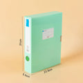 Morandi file box, A4 folder, file box, Velcro fastener storage bag, data book, office storage box