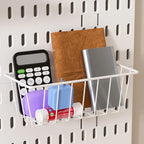 Neat Plastic Pegboard  Desk Organizer with Multiple Accessories for Home Office, Craft Room and Garage Display
