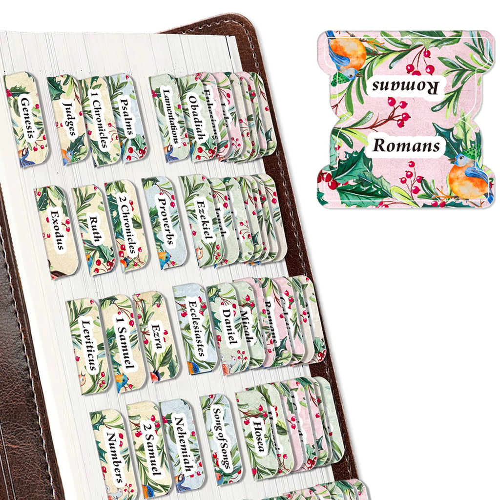 75pcs Bible Tabs for Women & Men, Laminated Bible Tabs for Study Bible, Bird Theme Bible Tabs for Easy Navigation, Simplify Your