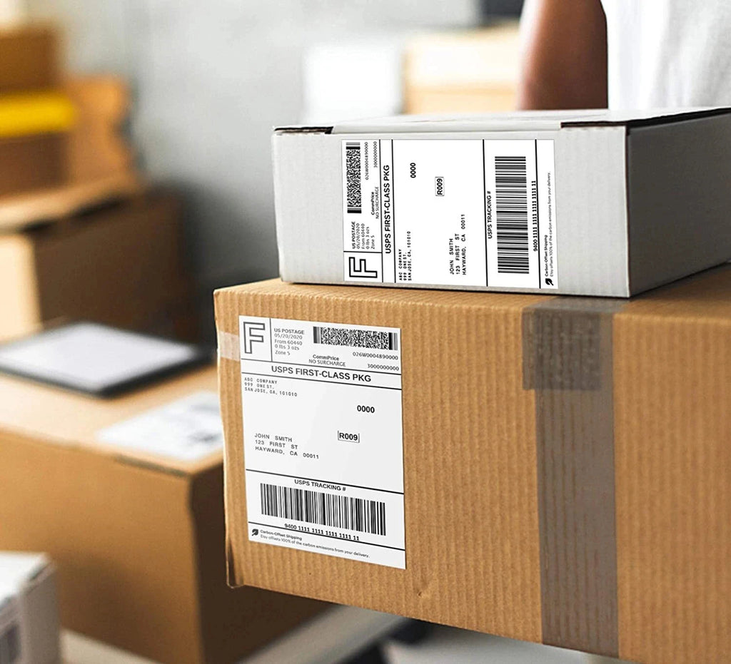4x6 Inch Thermal Shipping Label Paper 100/200/300/500PCS Adhesive Paper For Express Waybill DHL UPS Express Barcode All-Purpose