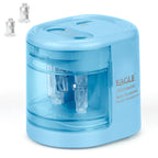 Eagle Auto Pencil Sharpener, Battery or USB Operated, Dual Holes, Dual Blades,  Portable,Office,School Supplies Stationery