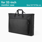 Carrying Case for PC Monitor Portable Shockproof Waterproof Padded Monitor Travel Bag with Strap for 24" 25" 27" 32" Screen