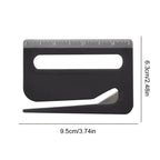 1Pc Plastic Letter Opener With Ruler Envelope Mail Slitter With Razors Wrapping Cutter Opener With Pointed End, Magnifying Glass