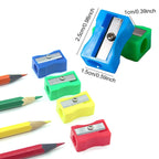 5/10/20PCS Pencil Sharpener Random Mixed Color Plastic Single Hole Manual Pencil Sharpeners Useful Stationery Student Favors ZYF