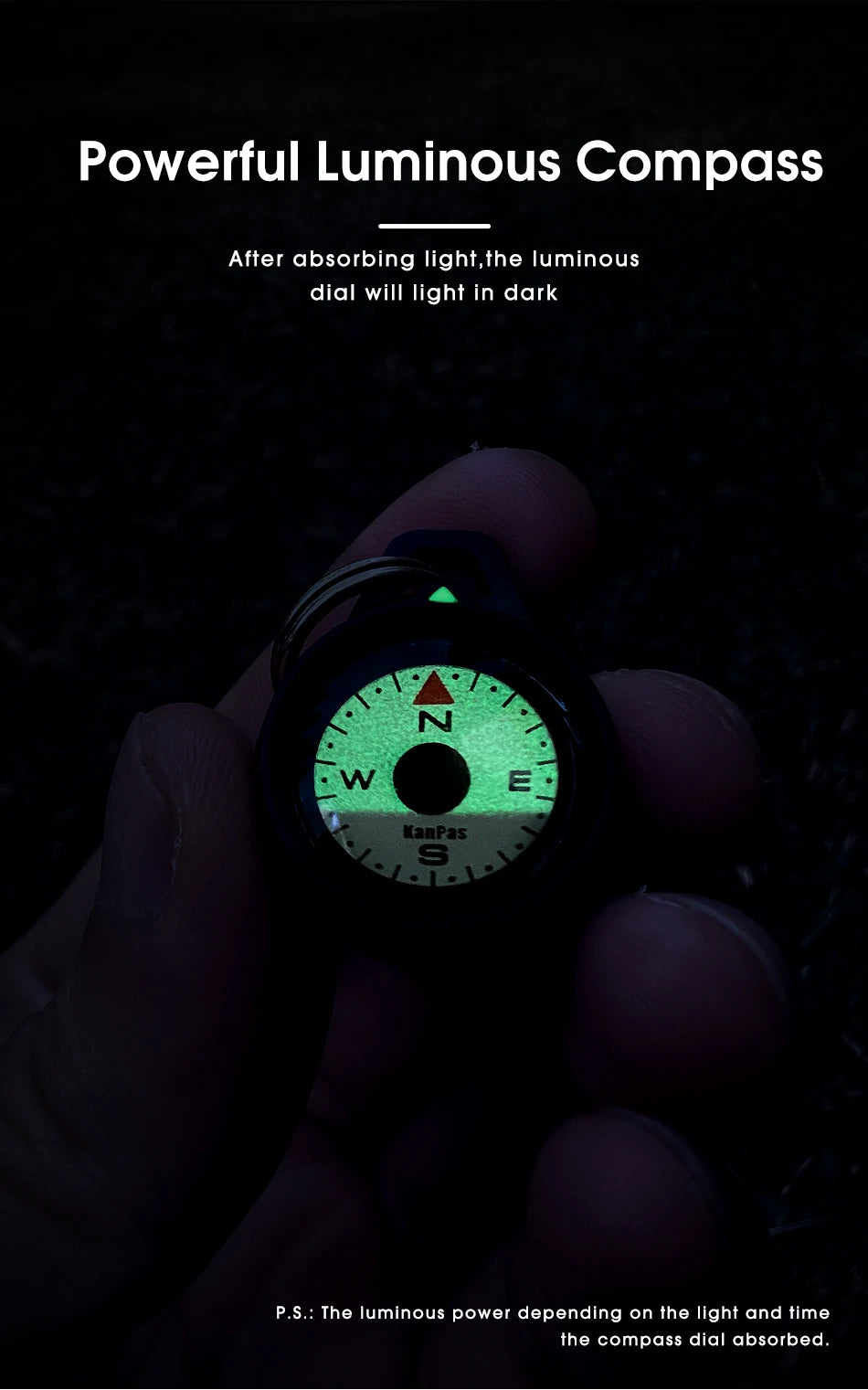 Kanpas EDC Outdoor Compass with Luminous / High Quality Compass / Outdoor Compass / Adventure Compass / K18 / K25