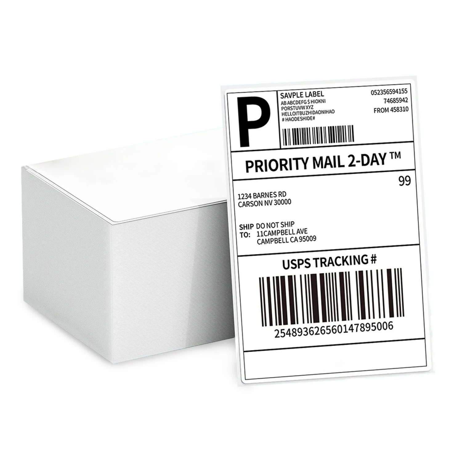 Fulet Hot Selling 4X6 10x15cm 100x150mm 500 Labels Fanfold Thermal Shipping Label compatible with most of thermal printers
