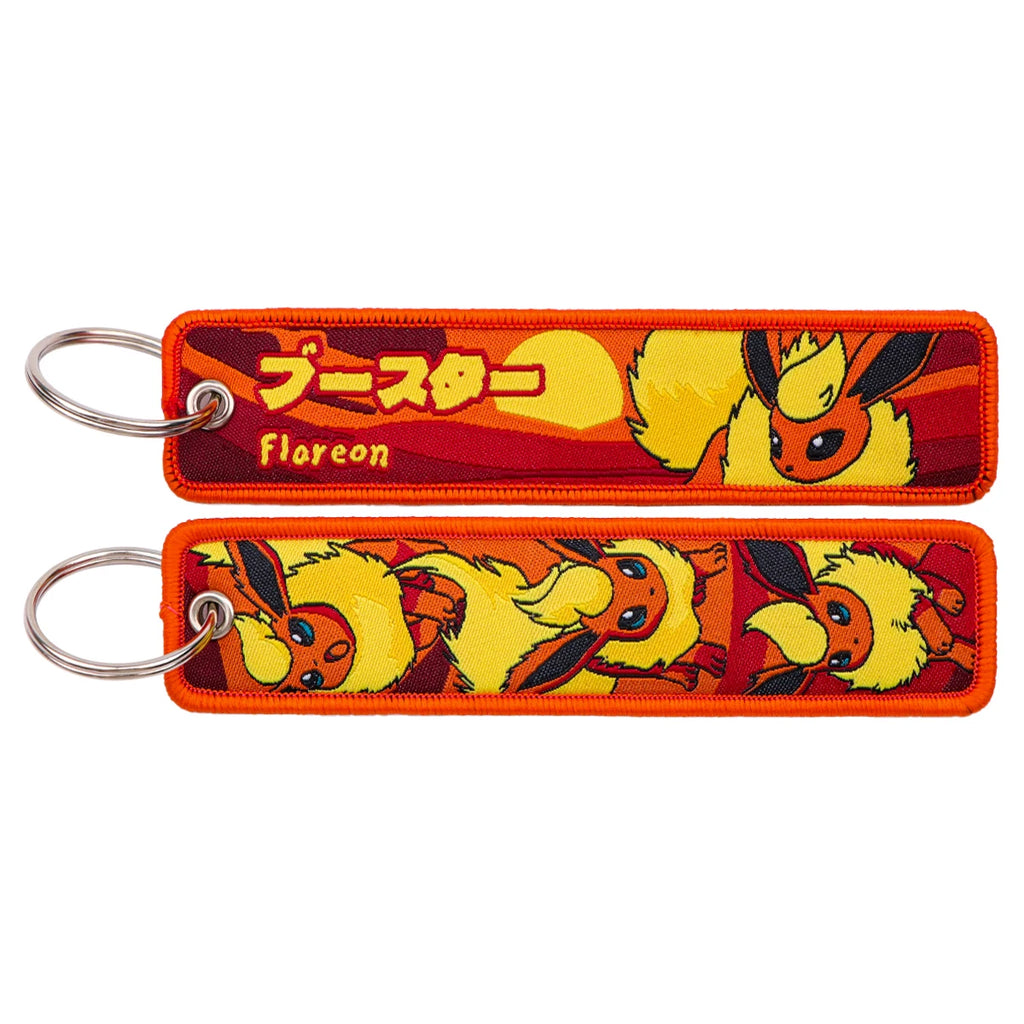 Kawaii Japanese Elf Anime Embroidery Key Fobs Key Tag Motorcycles Cars Backpack Chaveiro Keychain Fashion Keyring Friends Gifts