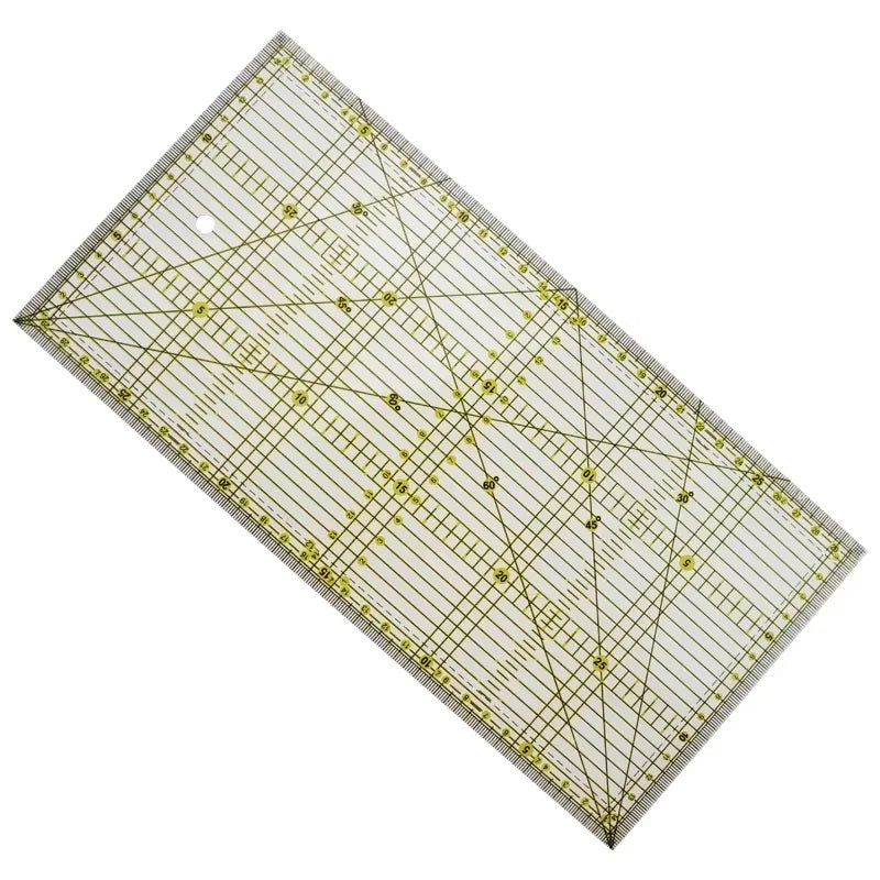 Yokoyama Acrylic Sewing Ruler For Patchwork Measuring Drawing Dressmaker Yardstick DIY Craft Quilting Cutting Accessories Tool