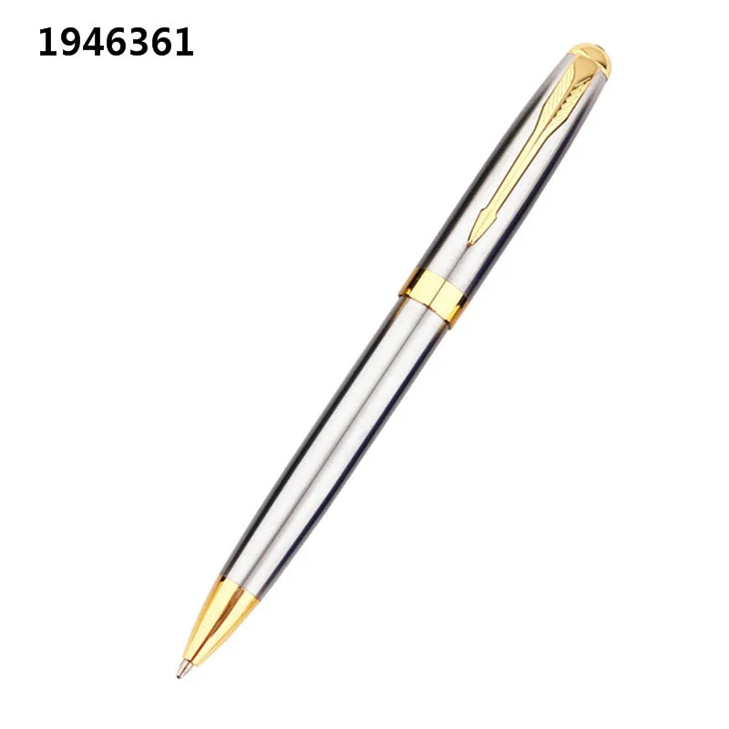 Luxury high quality 388 Black for stainless steel Business office school supplies Ballpoint Pen Golden Clip New