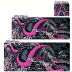 Black and White Dragon Large Mouse Mat Gaming Mousepad Big Rubber Base Mouse Pad Purple Deskpad Eyboard Mats Mousepads 400x900