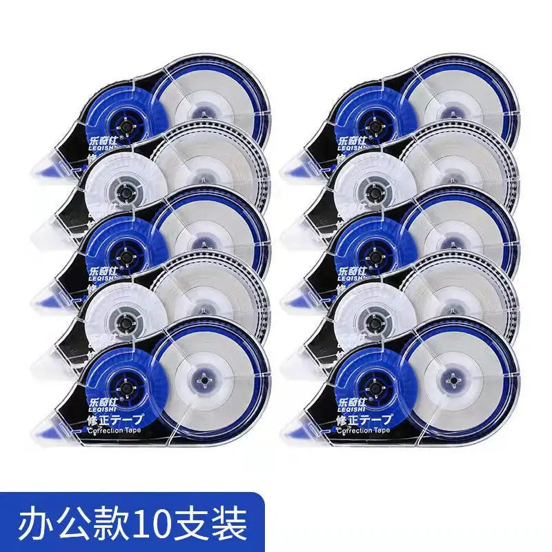 10 Packs, Correction Tape, White, Made Of Correct Tape, Eraser With Transparent Dispenser, Suitable For Office, School,