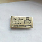 Characters Print Brass Paper Clips Journal Notebook Decoration Cute Shot Props DIY Planner Stationary Reciepts Binder Clips