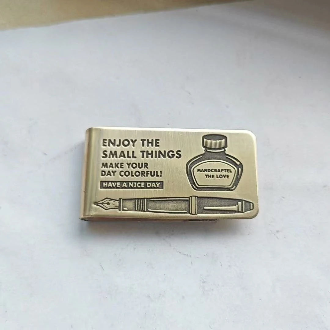 Characters Print Brass Paper Clips Journal Notebook Decoration Cute Shot Props DIY Planner Stationary Reciepts Binder Clips