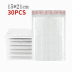 10/50Pcs Bubble Mailers White Poly Bubble Mailer Self Seal Padded Gift Bag Packaging Envelope Bags Book Shipping Package Bag