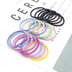 200Pcs Children Elastic Rubber Band Girls Hair Bands Kids Candy Color Ponytail Holder Ties Baby Headband Kids Hair Accessories