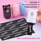 Identity Theft Protection Stamp Confidential Data Privacy Roller Stamp Refillable Ink for Office Home Mail Document Security