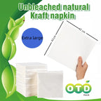 100% Compostable and Eco-friendly Paper Dinner Napkins Perfect for Everyday Dinning,Beverages or Cocktail Disposable