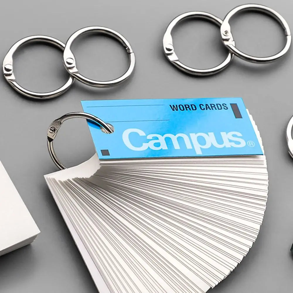 Durable Metal Binder Ring Silver/Rose Gold Office Supplies Loose-leaf Ring Clip 20/30/40/50mm Binding Clip Book
