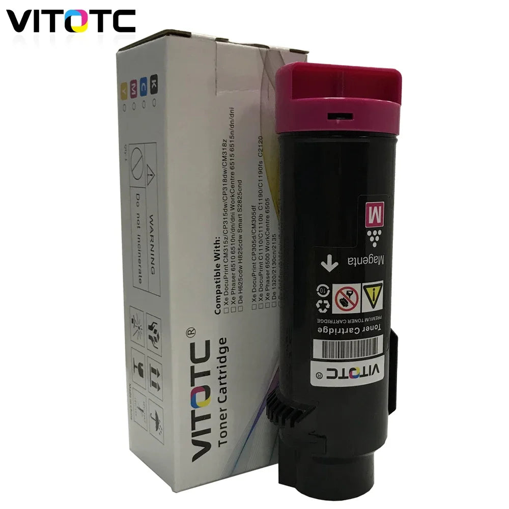 4PCS Color Toner Cartridge Compatible For Xerox Phaser 6510 WorkCentre 6515 V N DN DNI Extra High Capacity