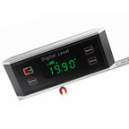 High-precision LCD Magnetic Digital Protractor Inclinometer Level Box Waterproof Angle Meter Finder 0~360 Degree V-Groove