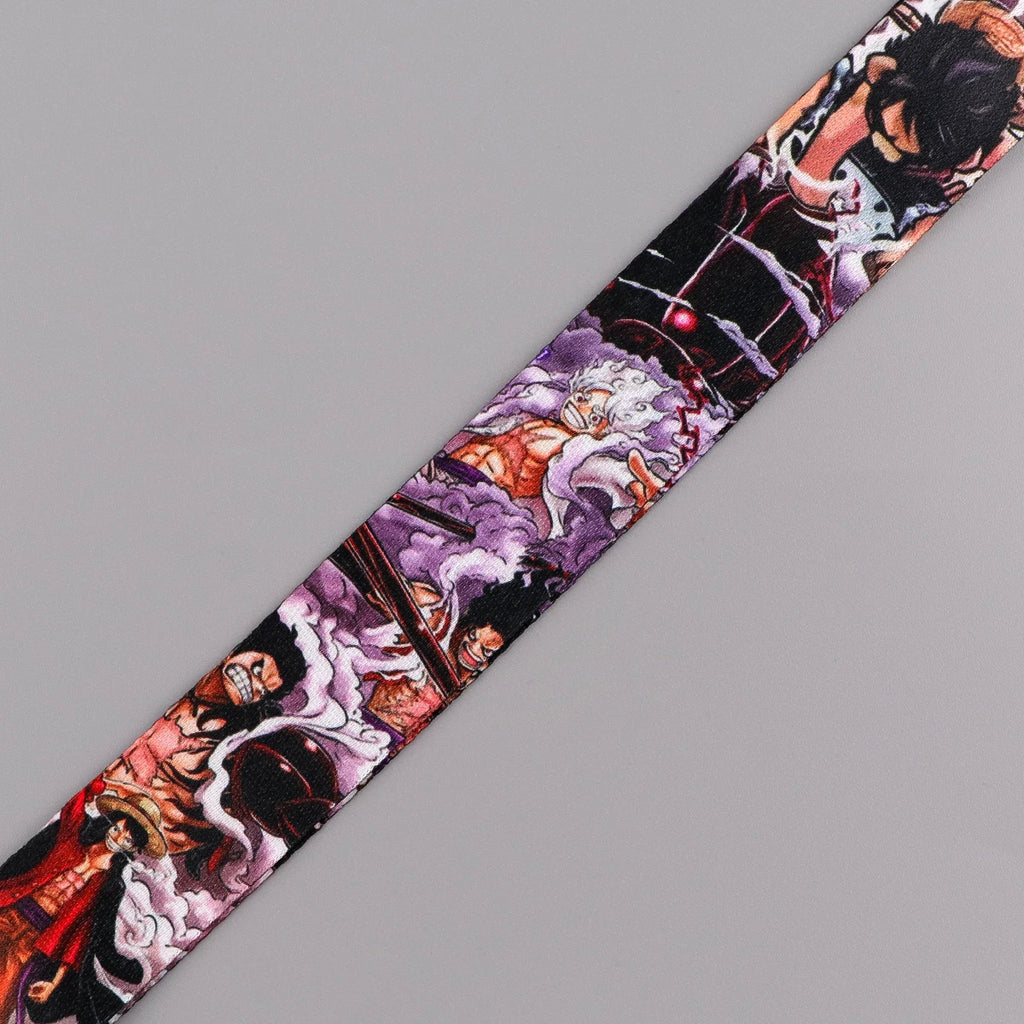 Zoro Lanyard Anime Pirate Card Holder Neck Strap for Key ID Card Phone Straps Badge Holder Keyrings Cosplay Accessories Gifts