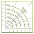 8x8" Acrylic Sewing Quilting Ruler Multifunctional Fans Quilt Patchwork Ruler Sewing Template Patchwork Tool DIY Sewing Supplies