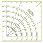 8x8" Acrylic Sewing Quilting Ruler Multifunctional Fans Quilt Patchwork Ruler Sewing Template Patchwork Tool DIY Sewing Supplies