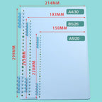 10Pcs Binding Spines Snap Split Binder Rings Learning Cards A4 A5 A6 Notebook Loose Leaf Stationery Office Supplies Plastic
