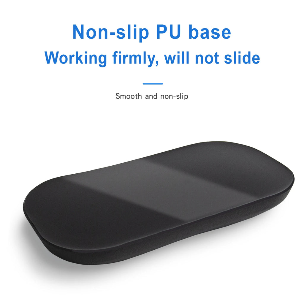 EXCO Ergonomic Silicone Mouse Wrist Rest Support Pad Leather Surface Cushion for Computer Laptop Office Home Gaming Pain Relief
