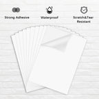 10 Sheets Printable Vinyl Sticker Paper 100% Transparent Self-adhesive A4 Copy Paper DIY Label for Inkjet Printer Not Waterproof