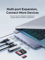 UGREEN 6-in-2 USB-C HUB Type-C to Thunderbolt 3 4K HDMI SD&TF USB3.0 Adapter for MacBook Pro Air Docking Station USB-C Splitter